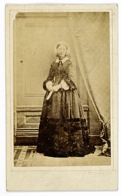 Carte-de-visite de Florence Nightingale, vers 1858 - H. Hering