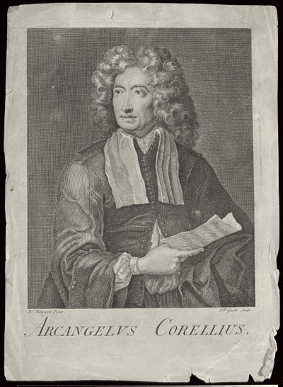 Arcangelo Corelli (1653-1713) gravé par Van der Gucht - H. Howard