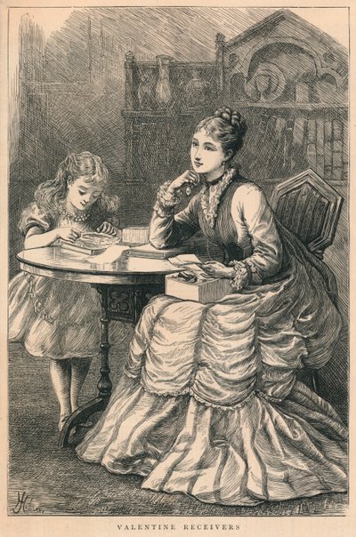 Récepteurs de la Saint-Valentin, 1875 - H. Johnson