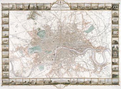 Carte de Londres - H Lacey