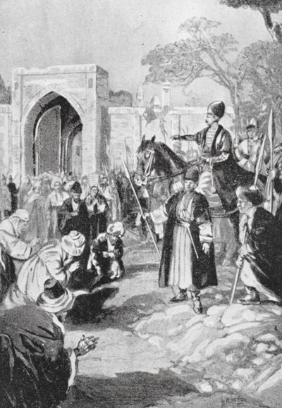 Bokhara ouvre ses portes au Mongol Ogodai Khan, 1231 après J.-C. - H. M. (after) Burton