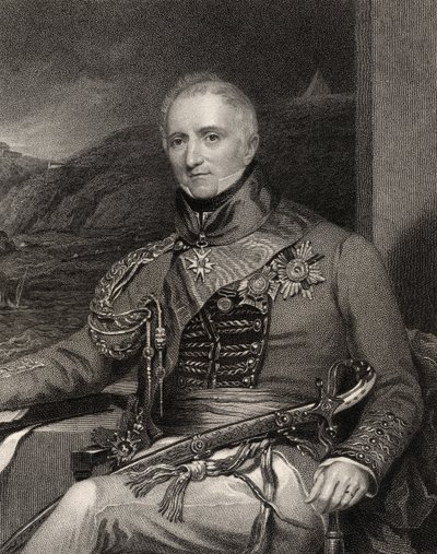Sir Rufane Shaw Donkin, gravé par W. Holl, de 