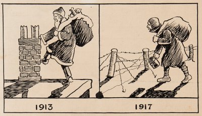 Père Noël 1913 et 1917 - H. Miller