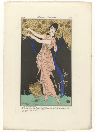 Journal des Dames et des Modes, Costumes Parisiens, 1914, No. 149: Robe de bal - H. Robert Dammy