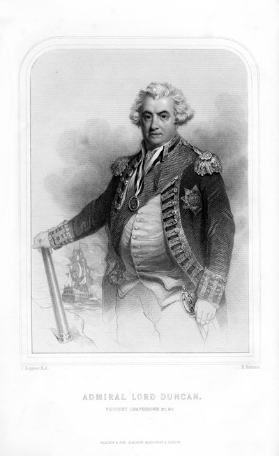 Adam Duncan, vicomte Duncan de Camperdown, officier de la marine écossaise, 1870 - H. Robinson