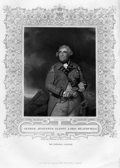 George Augustus Eliott 1717-1798, 1er Baron Heathfield, 19e siècle - H. Robinson