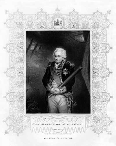 John Jervis, 1er comte de St Vincent, amiral de la Royal Navy - H. Robinson