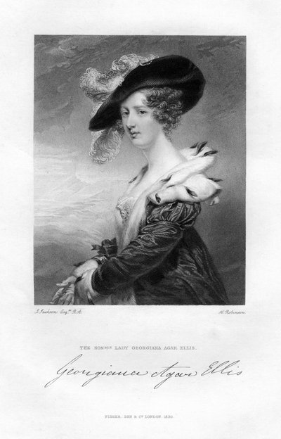 Lady Georgina Agar-Ellis, 19e siècle - H. Robinson