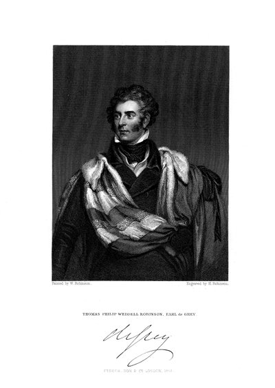 Thomas Philip Robinson, 2e comte de Grey, 1781-1859 - H. Robinson
