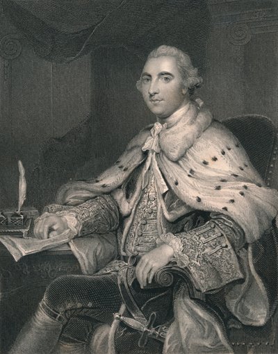 William Fitz-Maurice Petty, premier marquis de Lansdowne, vers 1766, début-milieu 19e siècle - H. Robinson