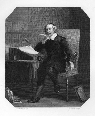 Joost van den Vondel, poète et dramaturge néerlandais du XVIIe siècle, vers 1870 - H. Sluyter