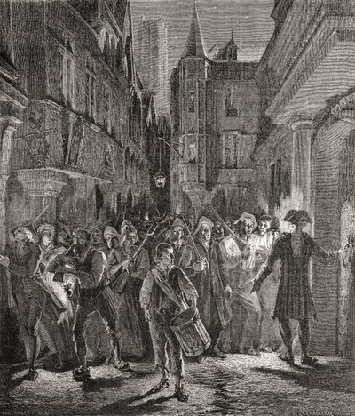 Paris gardé par le peuple, gravé par Pannemaker-Ligny (gravure) - H. de la (after) Charlerie