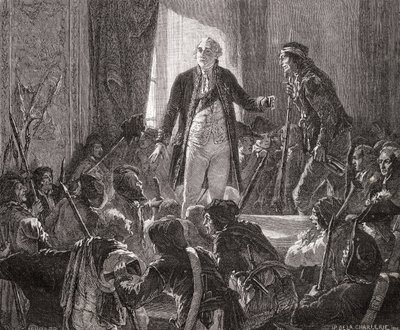 Le roi Louis XVI (1754-93) boit à la santé de la nation, 20 juin 1792 - H. de la Charlerie