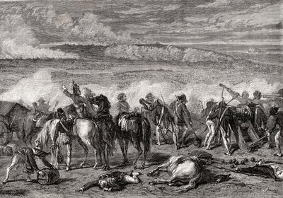 La bataille de Jemappes, 6 novembre 1792, gravée par Alexandre Hurel - H. de la Charlerie