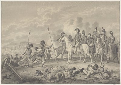 Le duc de Wellington reçoit deux étendards avec des aigles capturés aux Français pendant la bataille de Waterloo, 1815 - Haatje Pieters Oosterhuis