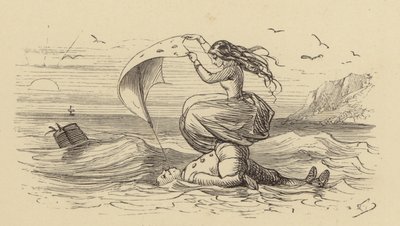 Arabella sauve Sur Guy de la noyade - Hablot Knight Browne