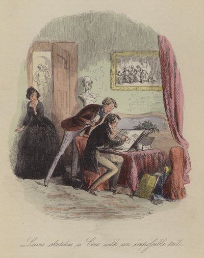 Illustration pour Lewis Arundel ou Le chemin de fer de la vie par Frank E Smedley (gravure en couleur) - after Hablot Knight Browne
