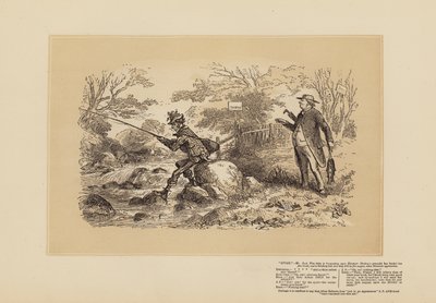 Croquis de pêche, n° 2, Très semblable à un braconnier (gravure) - Hablot Knight (1815 92) Browne