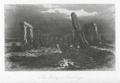 Rues de Londres : La rencontre à Stonehenge - Hablot Knight (1815 92) Browne