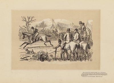 La course de steeple-chase de Tumbletown, n° 1, Le Favori - Hablot Knight (1815 92) Browne