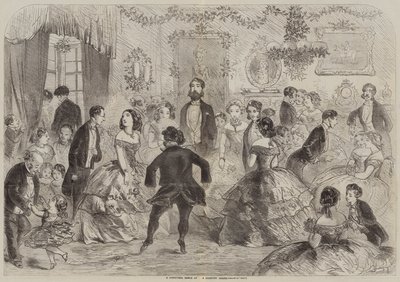 Une danse de Noël dans une maison de campagne - Hablot Knight Browne