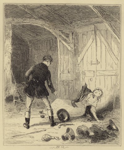 Corder tirant sur Maria Marten - Hablot Knight Browne
