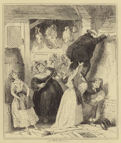 Évasion du maire de Bristol - Hablot Knight Browne
