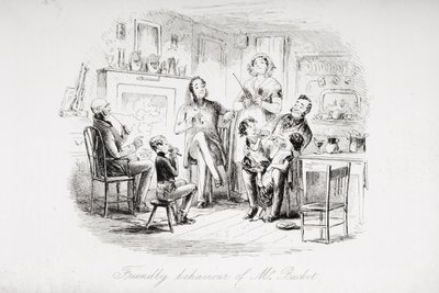 Comportement amical de M. Bucket, illustration de 