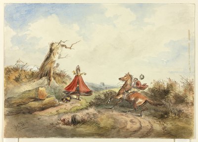 Cheval avec cavalier s