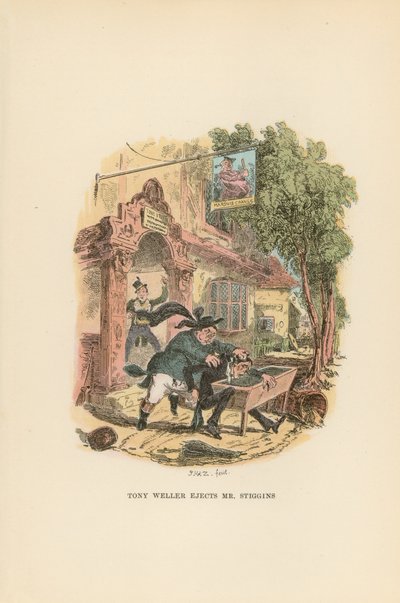 Illustration pour Pickwick Papers - Hablot Knight Browne