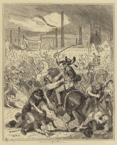 Massacre de Manchester - Hablot Knight Browne
