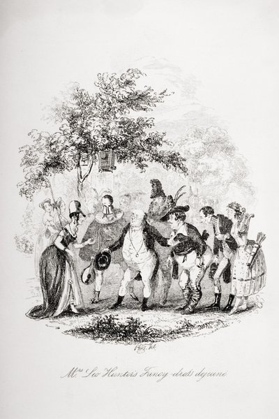 Le déjeuner costumé de Mme Leo Hunter, illustration de 