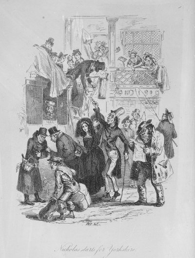 Nicholas part pour le Yorkshire, illustration de 
