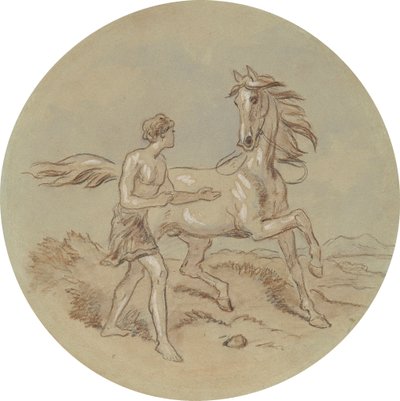 Un des dix-huit dessins pour une série de planches illustrant Vénus et Adonis - Hablot Knight Browne