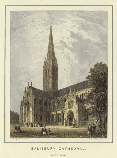 Cathédrale de Salisbury, côté nord - Hablot Knight Browne