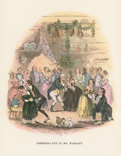 Scène des Papiers posthumes du Pickwick Club de Charles Dickens, 1836-1837 - Hablot Knight Browne