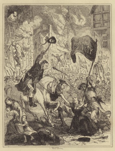 Les émeutes de Londres - Hablot Knight Browne