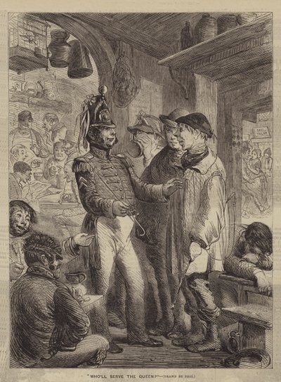 Qui servira la Reine? - Hablot Knight Browne