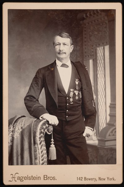 Portrait de J. Watts John Watts De Peyster 1821-1907, avant 1896 - Hagelstein Bros