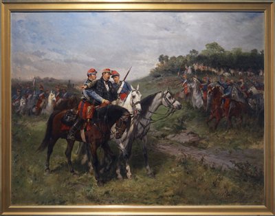 Le général Jean Auguste Margueritte mortellement blessé à Floing, fin du XIXe siècle - Hales Alexander Walker