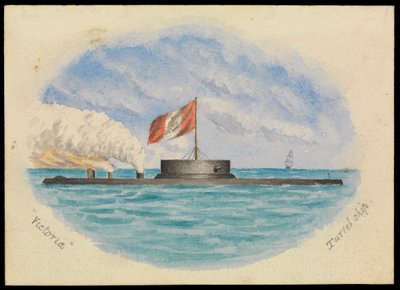 Navire à tourelle Victoria, vers 1865 - Hamilton Williams