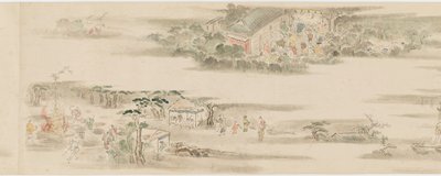 Passe-temps et occupations des douze mois, période Edo, fin du XVIIe-début du XVIIIe siècle - Hanabusa Itcho