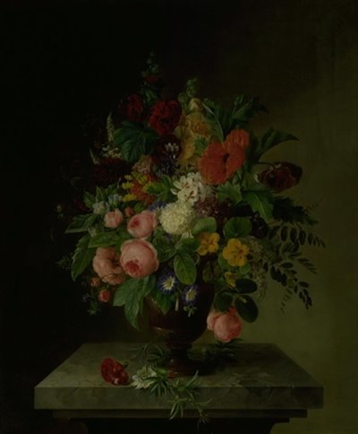 Un vase avec des fleurs - Hanne Hellesen