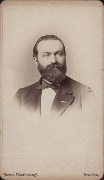 Portrait du violoncelliste et compositeur Friedrich Grützmacher, ca 1865 - Hanns Hanfstaengl