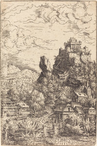 Paysage avec un château - Hanns Lautensack