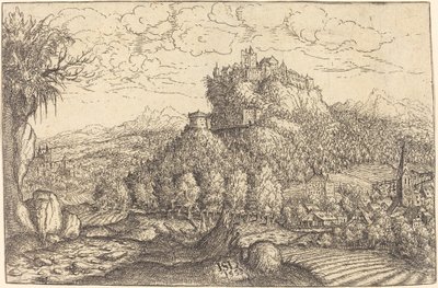 Paysage avec un château au centre - Hanns Lautensack