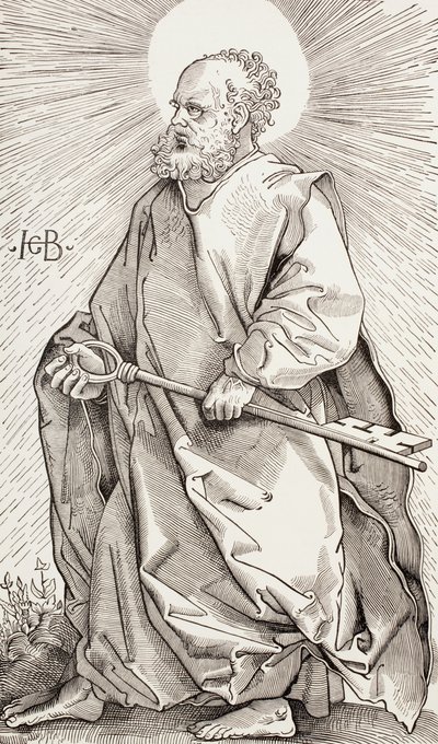 Saint Pierre tenant les clés du Royaume des Cieux - Hans (after) Baldung Grien