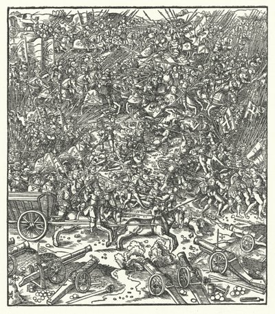 Bataille de Guinegate, France, 7 août 1479 - Hans (after) Burgkmair