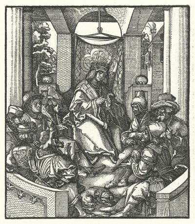 Le roi Louis XI de France négociant avec les rebelles flamands - Hans (after) Burgkmair