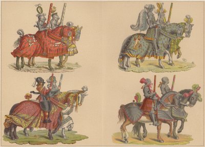 Chevaliers à cheval - Hans (after) Burgkmair